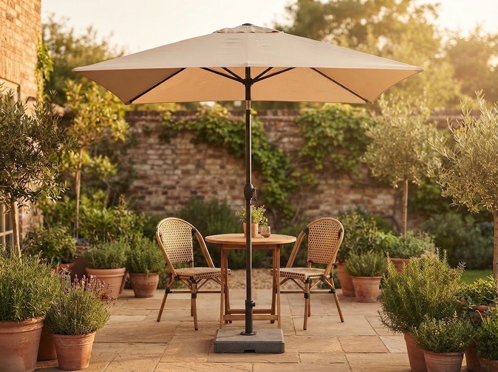 Basit 250 Center-Pole Umbrella – 2.5×2.5m